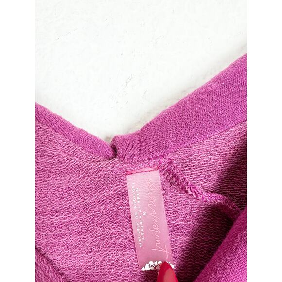 Free People Movement Love Spell One-Piece Small Pink Knit Romper Workout Stretch - Picture 5 of 13